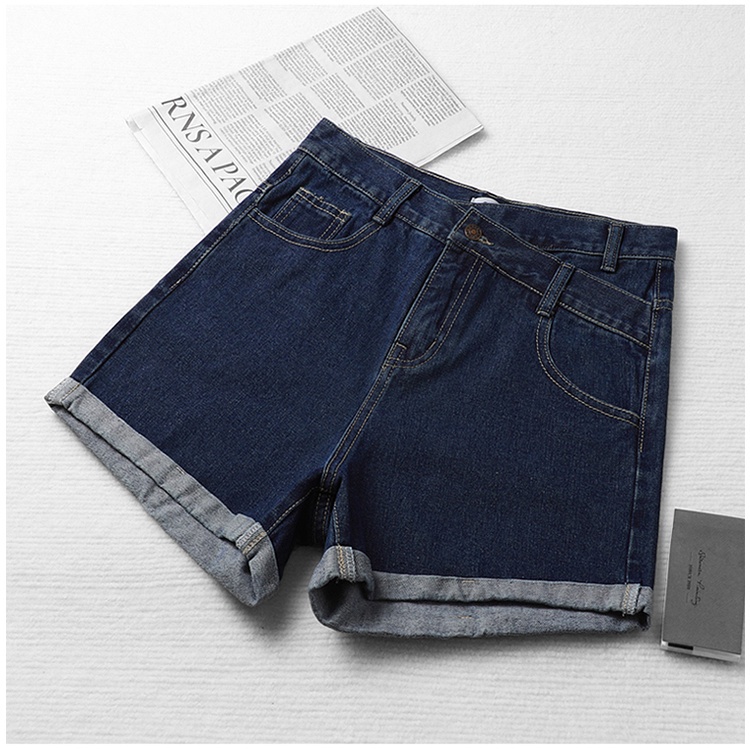 Sexy high-waisted denim shorts maong jeans loose Korean style hot ...