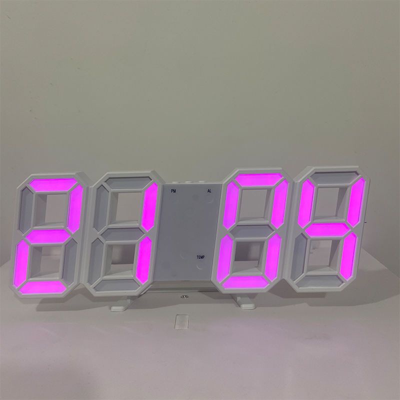 LED Digital Clock Smart Luminous USB Plug-in Alarm Clock Desktop ...