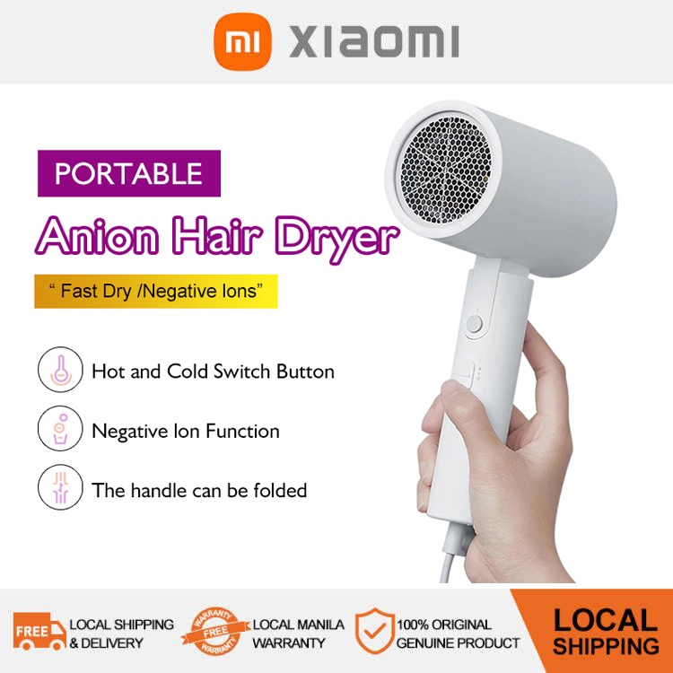 Xiaomi Hair Dryer H101/H300/H500 Negative Ion hair care Quick Dry Hairdryer Diffuser Home