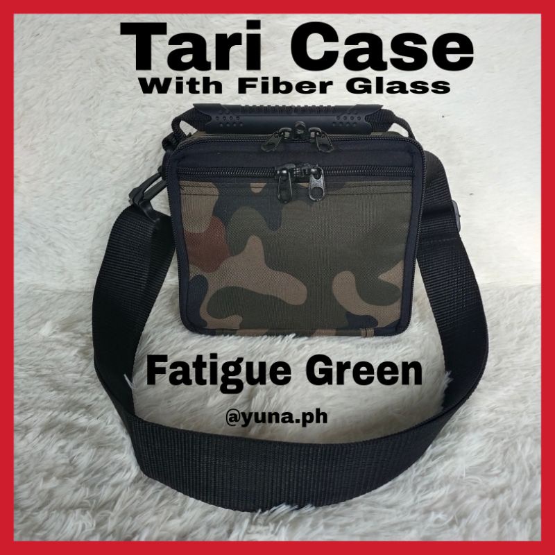 NEW DESIGN, 18pcs capacity, TARI CASE Sling Bag Leather & Polyester  Fabric With Fiver Glass, Gaffers Case Sling Bag