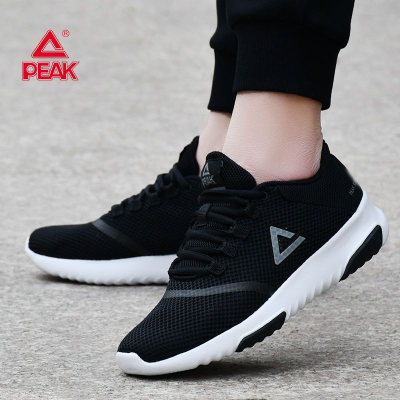 Peak sneakers women s shoes official flagship store authentic mesh  breathable shock-absorbing running shoes broken code