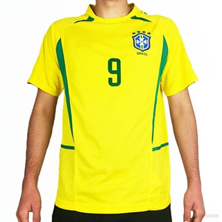 New Nike 2004-2006 Brazil Ronaldinho Home Short Sleeve Jersey Shirt Kit