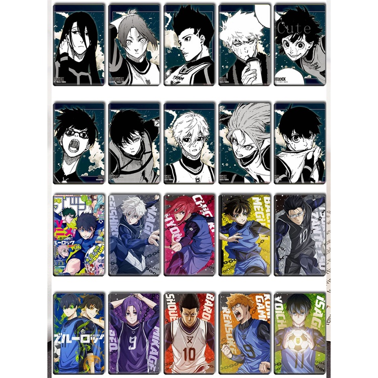 CUTEIU 10pcs/Set Blue Lock Anime Crystal Card Sticker | Shopee Philippines