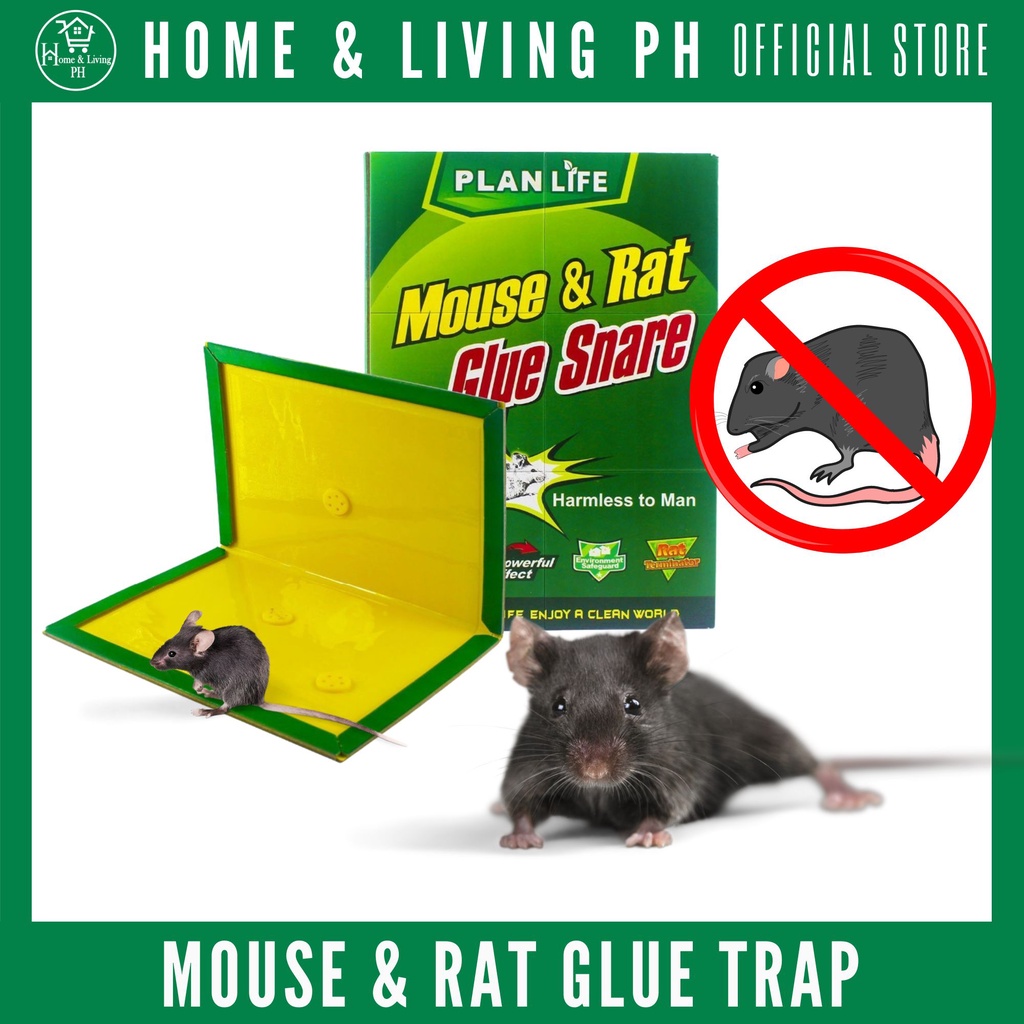 12 Traps 6 Pack Blue Touch Sticky Mouse Traps, Mouse Glue Board