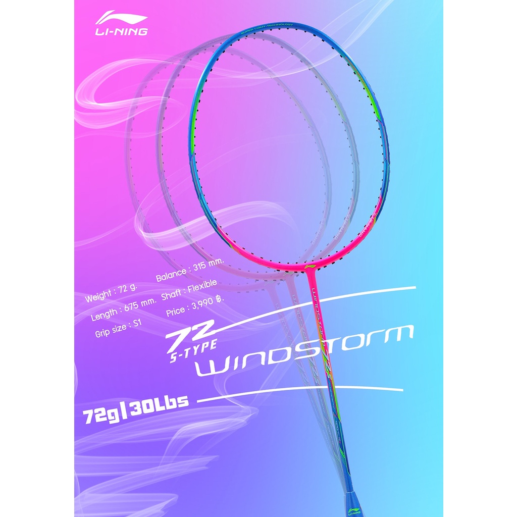 Lining BADMINTON RACKET WINDSTORM 72 S (AYPR0081) Shopee Philippines