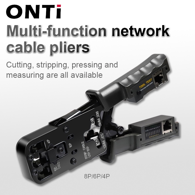ONTi 3 In 1 Multifunctional Network Cable Pliers Wire Stripper cat6 ...