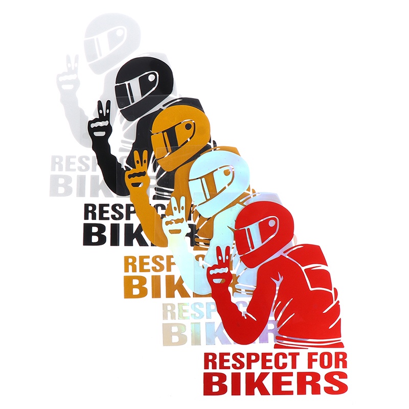 Rider Logo Reflective Sticker Motorcycle Electric Vehicle Respect Fuel ...