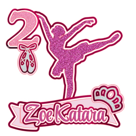 Ballerina Cake Topper (3D/Layered) Shopee Philippines