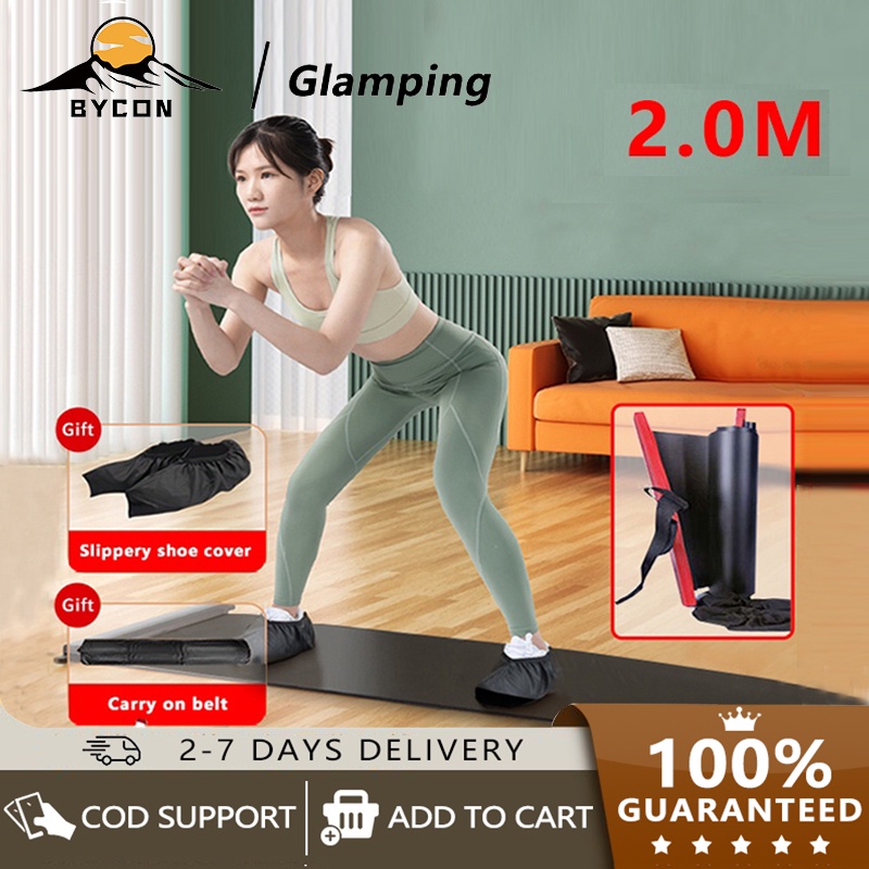 Fitness Yoga Sliding Mat Fitness Slide Board Indoor fitness abdominal ...