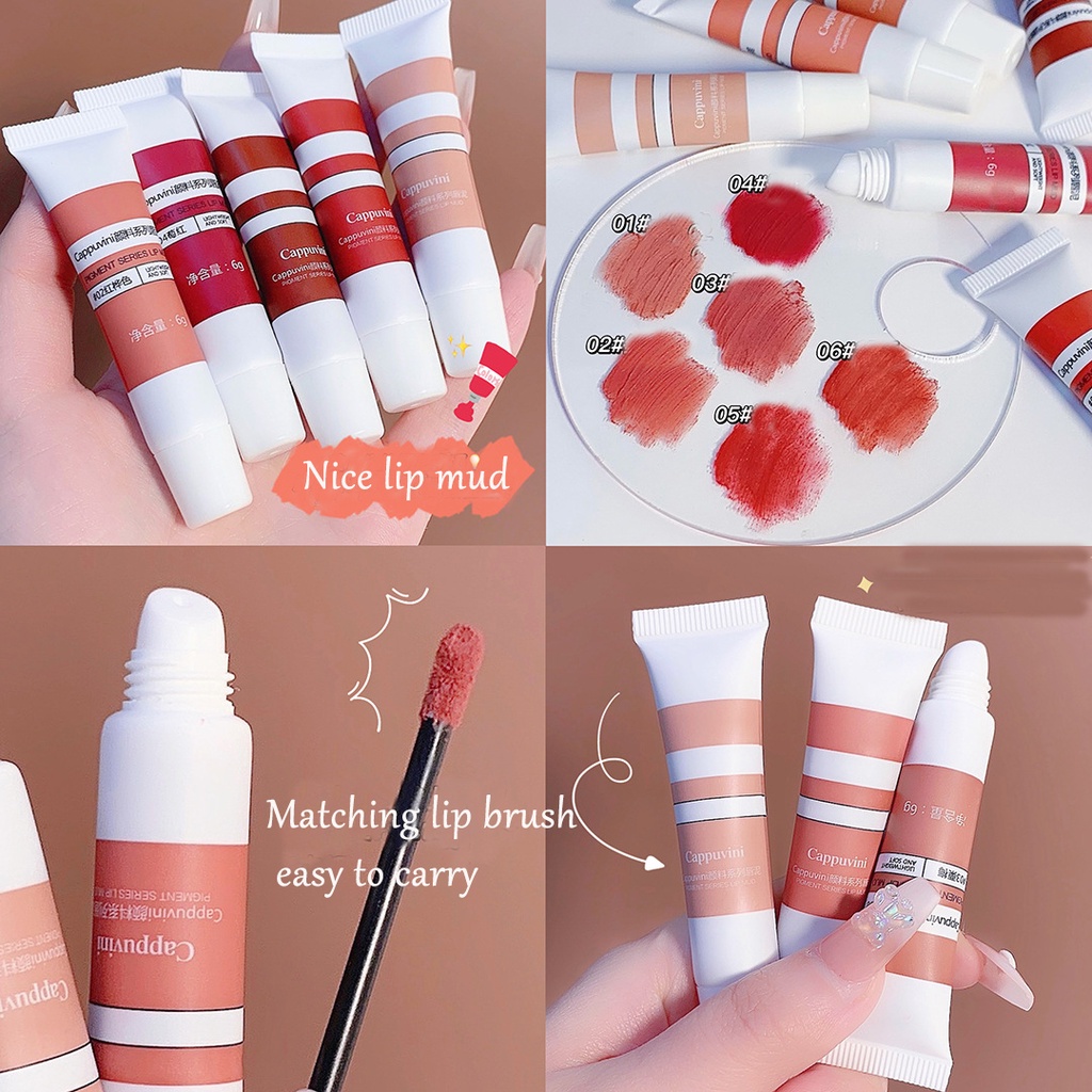 CAPPUVINI Pigment Lip Matte Clay long lasting liquid lipstick lip cream ...