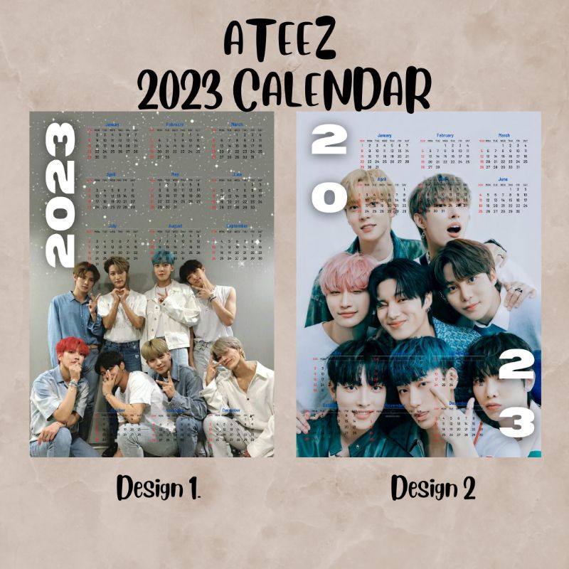 ATEEZ 2023 CALENDAR (no minimum, please read description) | Shopee ...