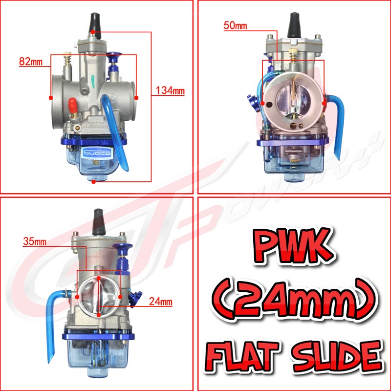 Keihin Sudco Racing Carburator Flat Carb PWK 24mm / 26mm / 28mm / 30mm ...