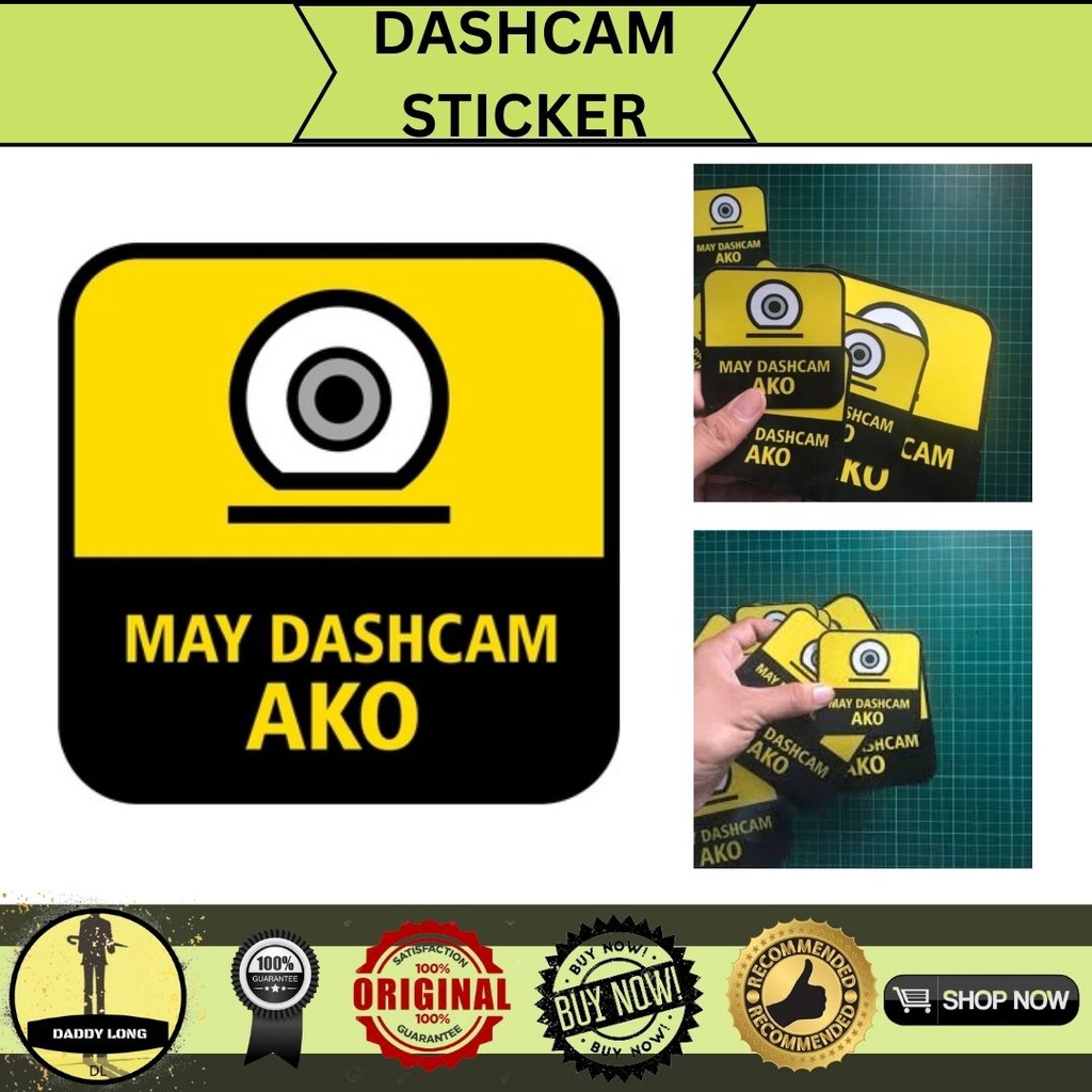 DashCam Sticker cash on delivery - onhand | Shopee Philippines