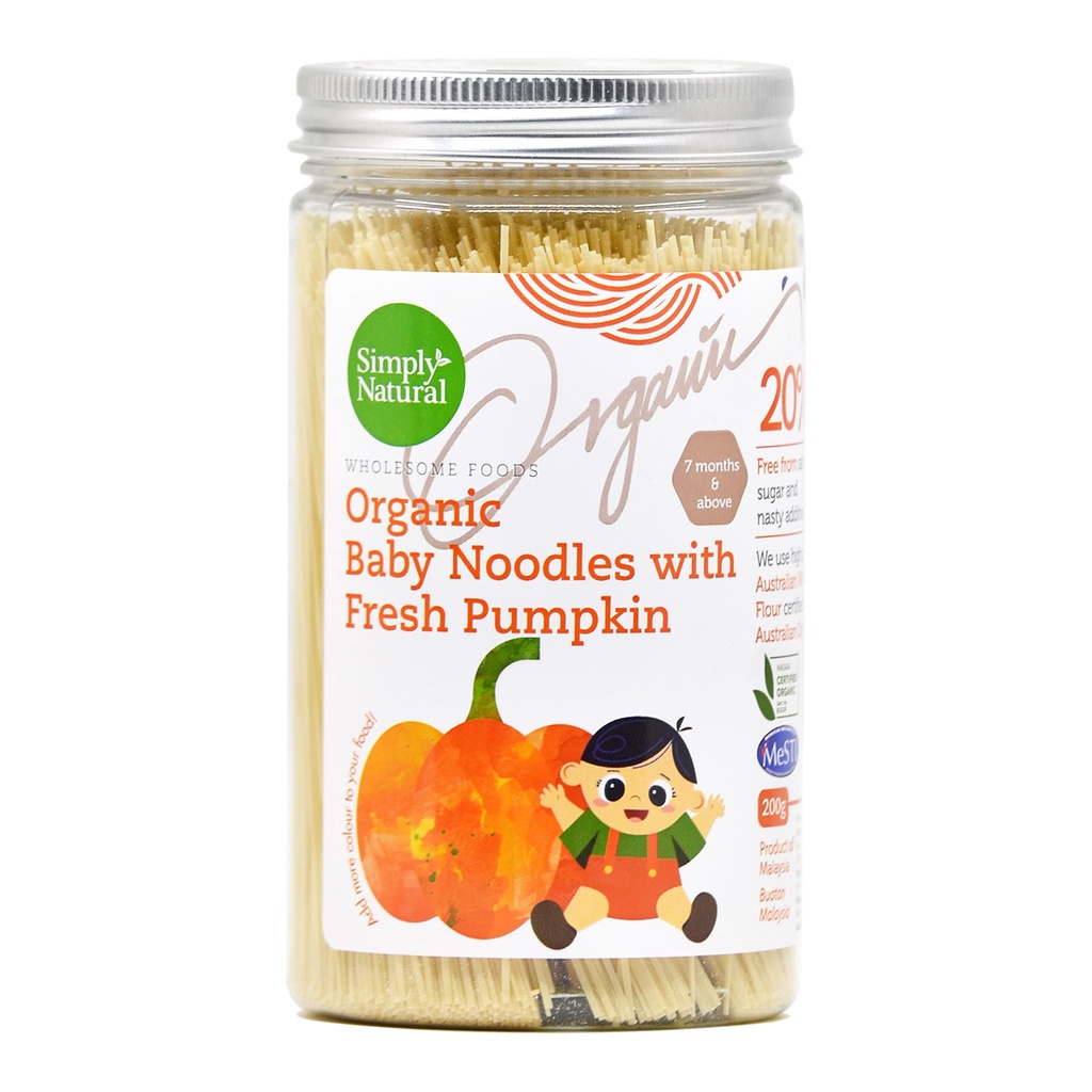 Simply Natural Organic Baby Noodles Pumpkin (BabyLed Weaning, BLW