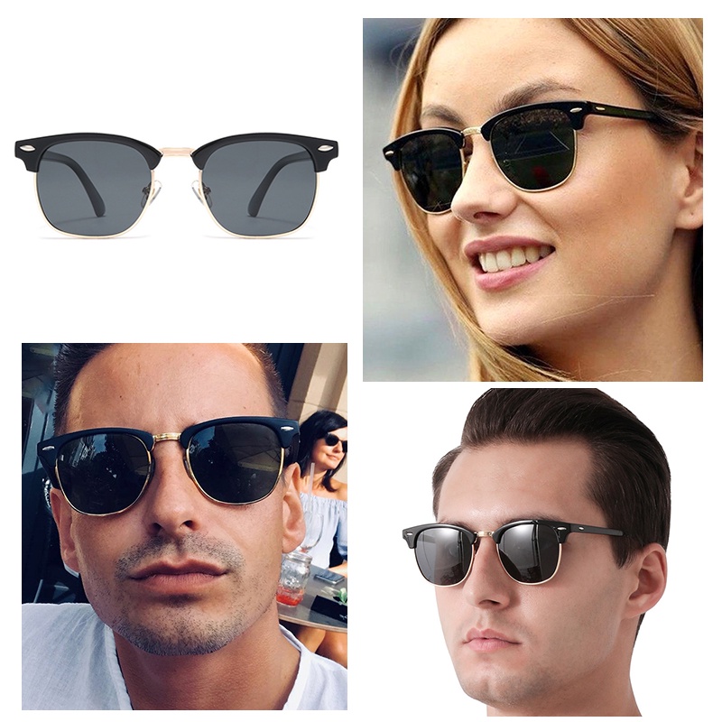 Sunglasses Semi Rimless Driving Sunglasses For Men And Women 100