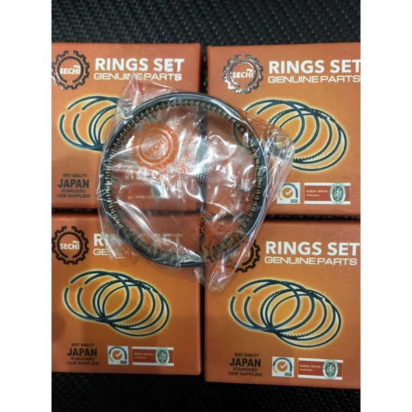 SECHI PISTON RING SET FOR CT125 , SMASH115 (STD), MIO SPORTY (STD)/ RK