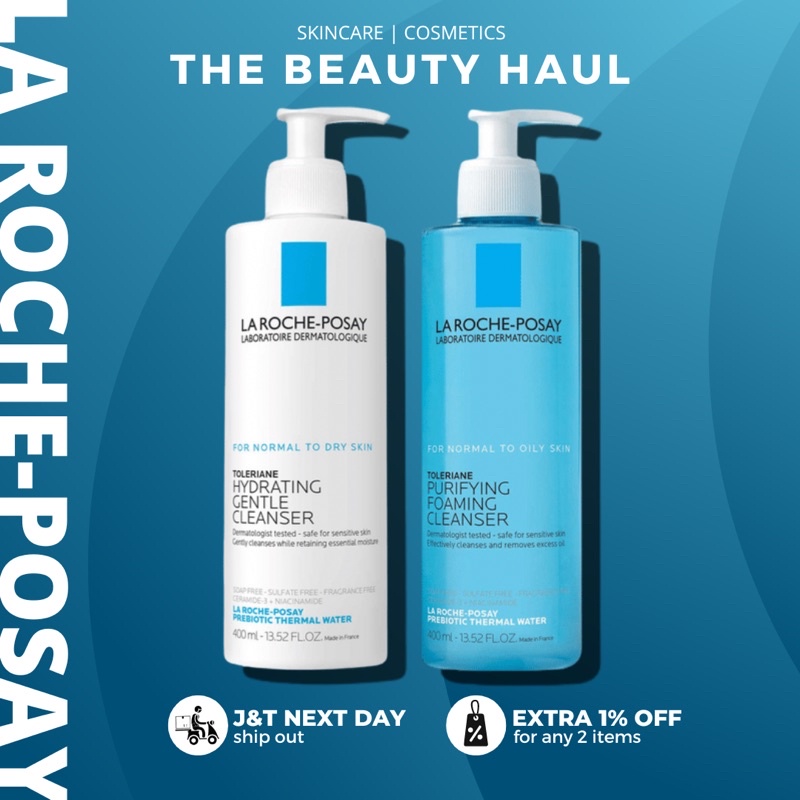 La Roche Posay Toleriane Hydrating Gentle Cleanser Purifying Foaming Facial Cleanser Shopee 3853