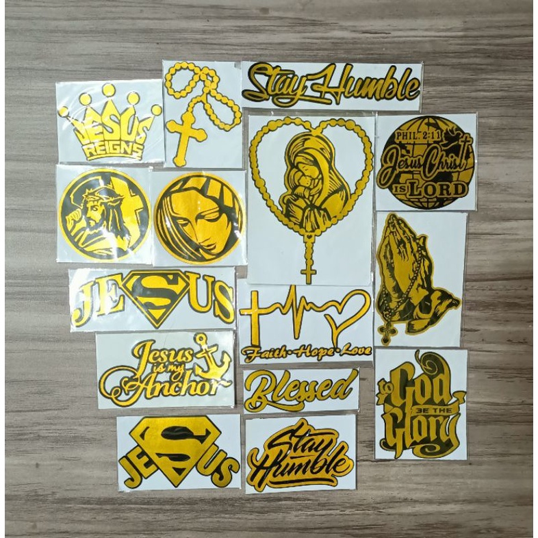 religious motor/car sticker decals | Shopee Philippines