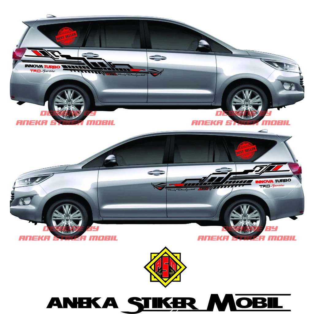 INNOVA CAR STICKERS, THE LATEST INNOVA TURBO CAR STICKERS | Shopee ...