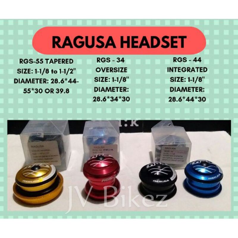 Bicycle Ragusa Headset Oversize 34mm Integrated 44mm Tapered 44