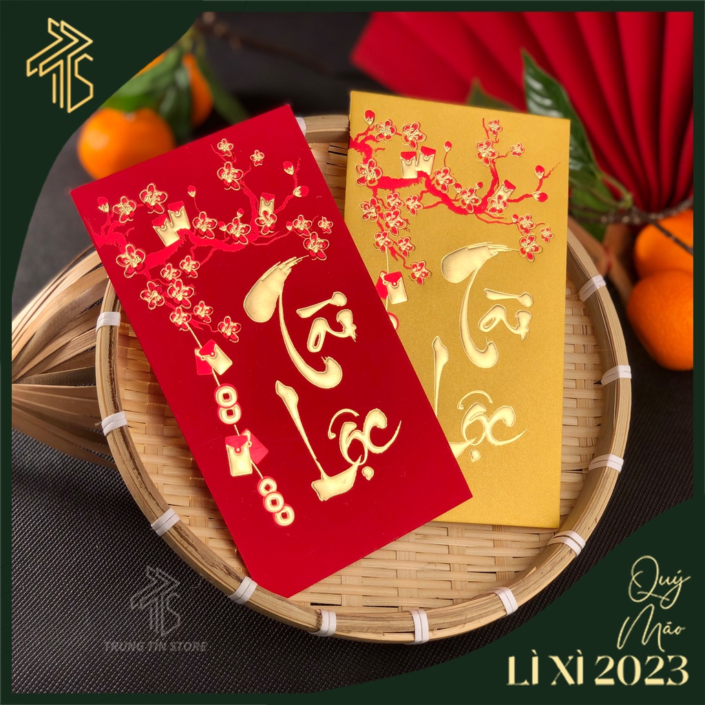 Red lucky money with apricot branch theme Fortune red lucky money ...