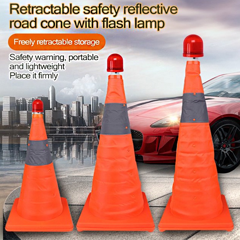 Reflectorized Traffic Cone Barricades Warning-Sign Road-Safety ...