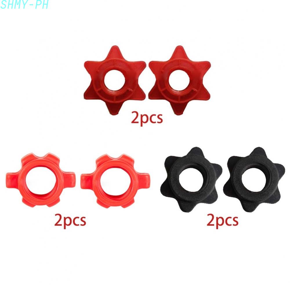.Dumbbell Bar Collars Weight Check Barbell Clips Spin Lock Screw Nut ...