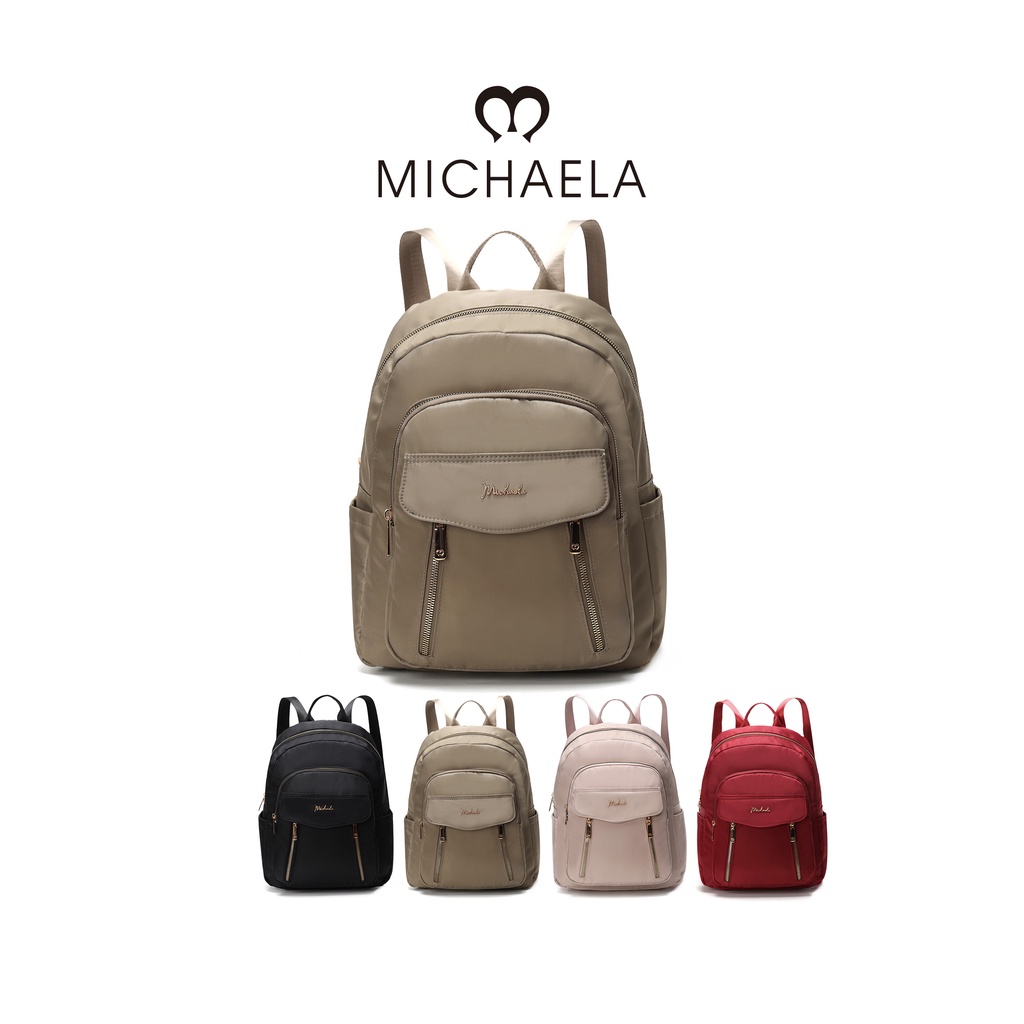 MICHAELA Minimalist College Backpack Anti Theft Dust Resist Travel