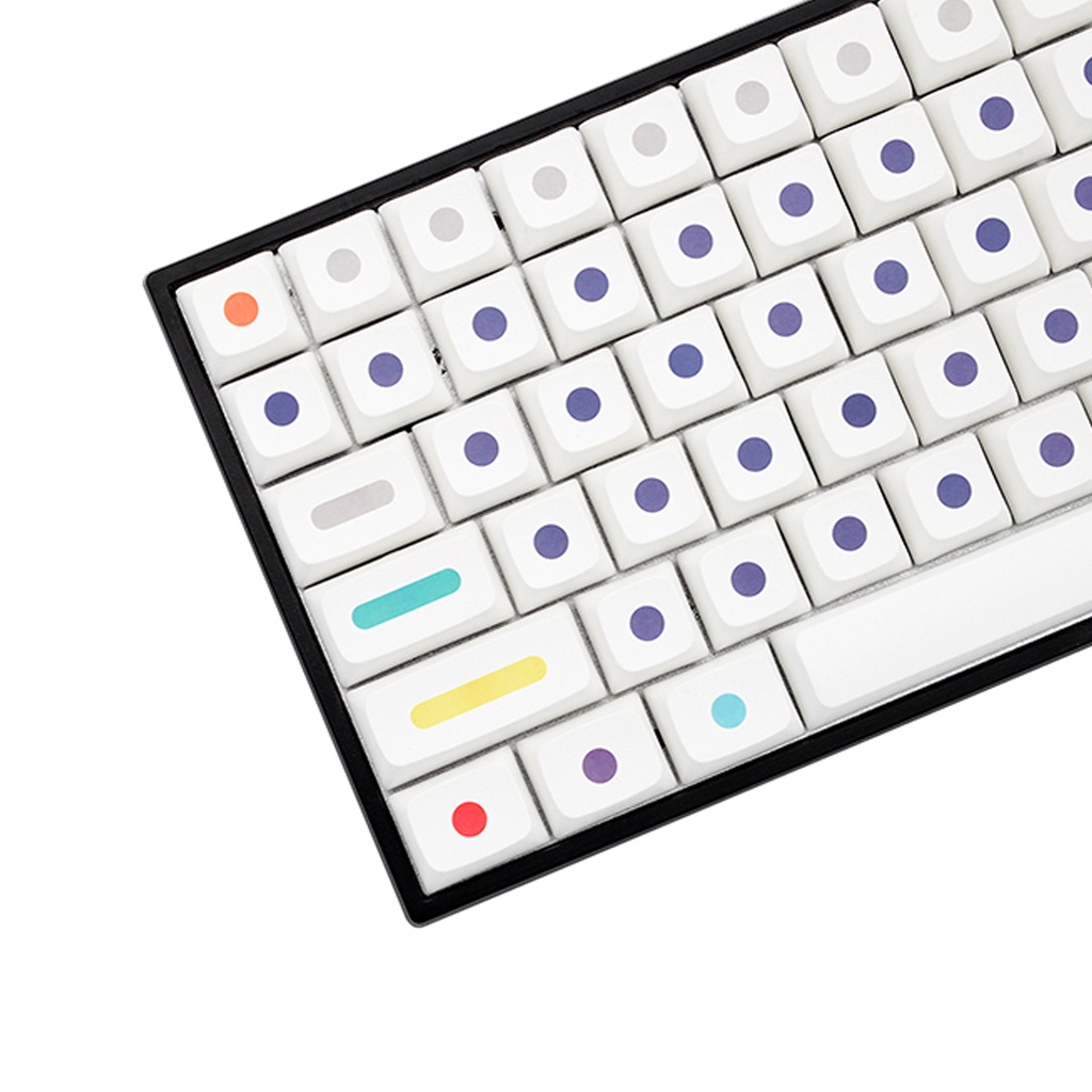 XDA V2 DOT WORLD DYE SUB KEYCAP SET THICK PBT FOR KEYBOARD 87 TKL 104 ...