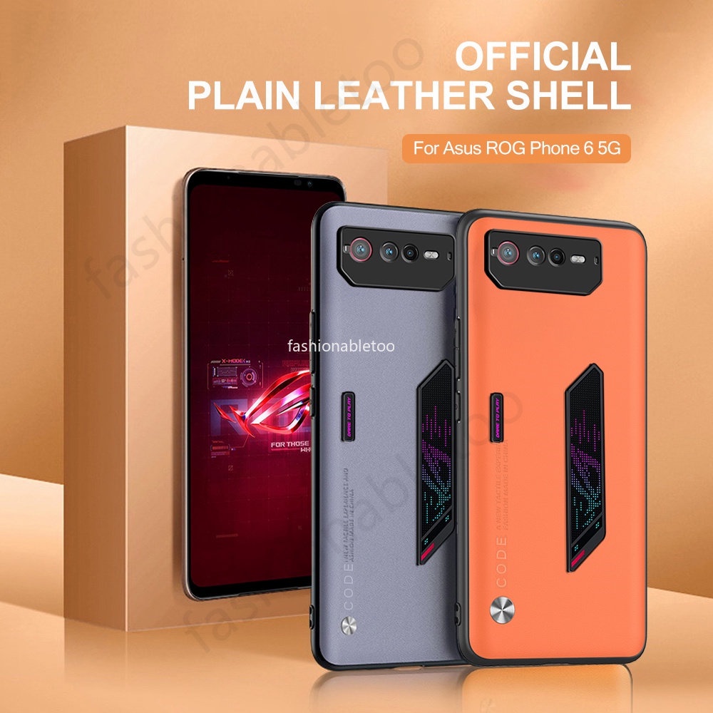 PU Leather Texture Phone Case For Asus ROG Phone 6 5 ROG6 ROG5 Casing