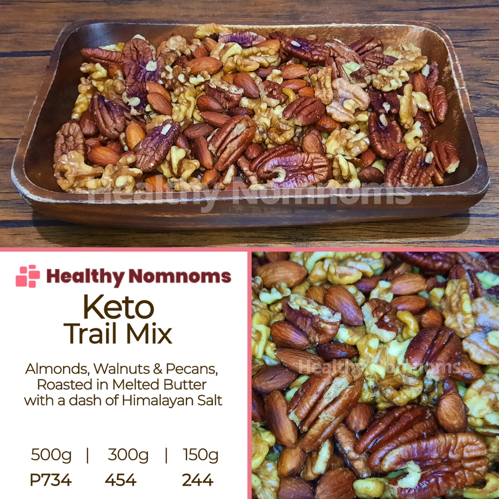 Keto Trail Mix (Almonds+Walnuts+Pecans) Healthy Diet Snack All Imported (500g, 300g, 150g