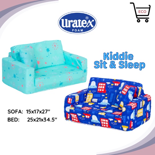 Uratex Kiddie Sofa bed sit and sleep sofa bed for kids 0 5 yrs old Shopee Philippines