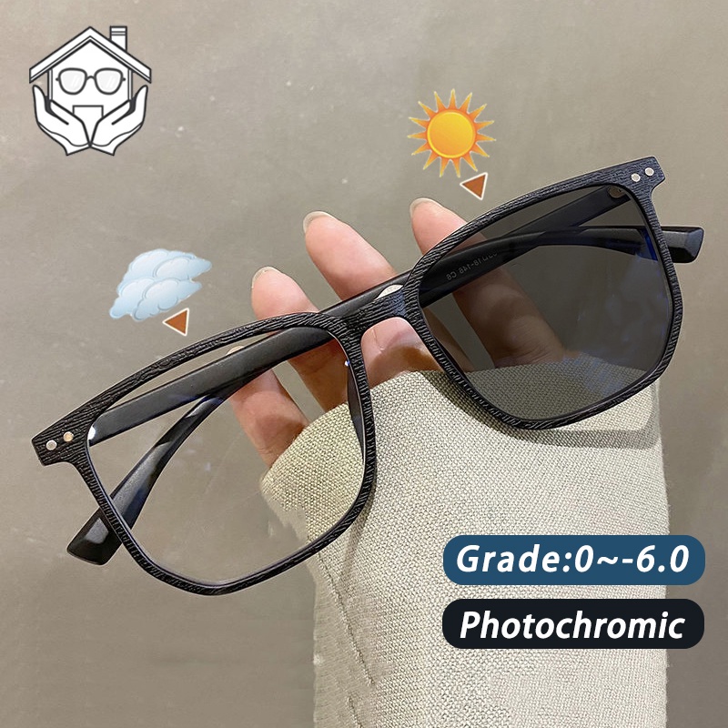 Graded Glasses For Women Men Photochromic Grey or Anti Radiation
