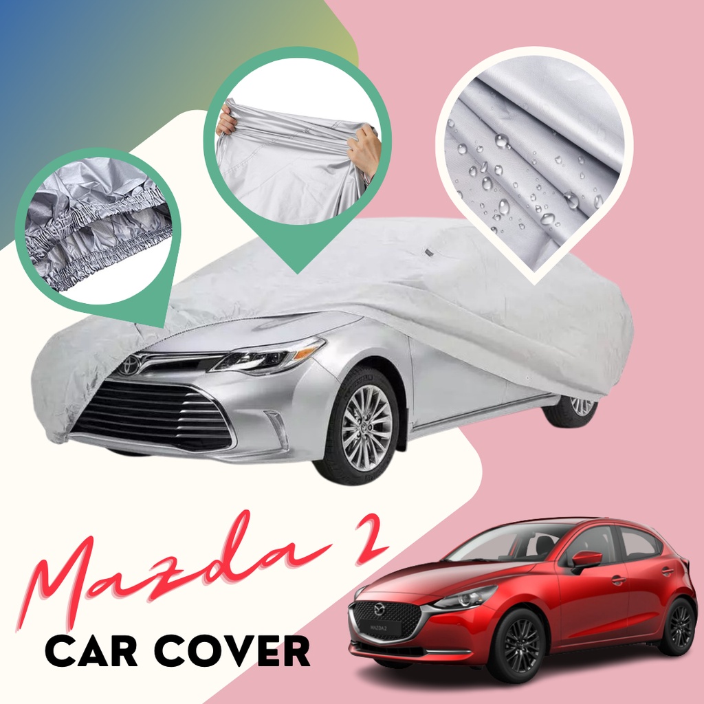 MAZDA 2 Car cover DUSTPROOF,WINDPROOF,SUNPROOF water repellant only  PORTABLE AND EASY TO FOLD