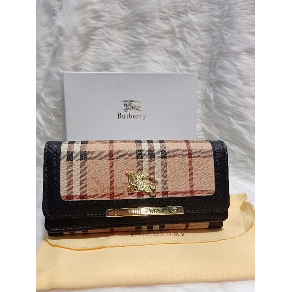 Burberry Vintage Check Inspired Long Wallet Shopee Philippines