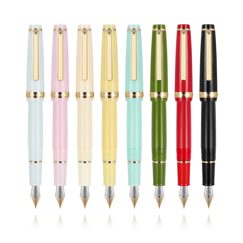 Penlab Jinhao 82 Candy Color Fountain Pen Gold Silver Trim Acrylic ...