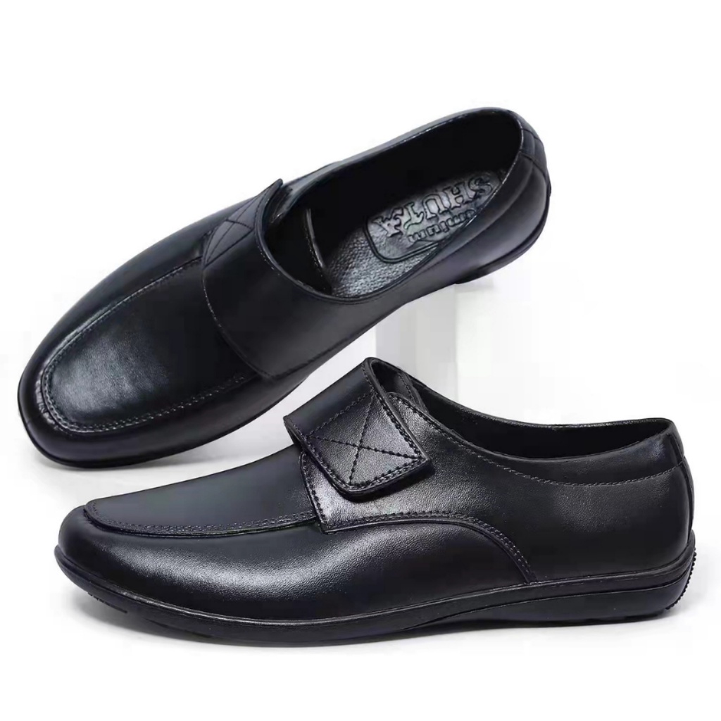 602#SHUTA black school shoes for boys and men's | Shopee Philippines