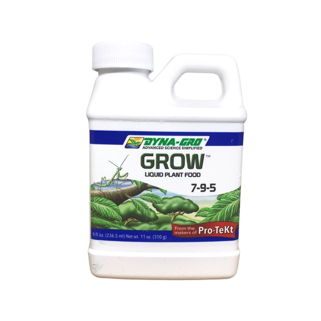 Dyna-Gro Grow Liquid Plant Food Enhance Plant Growth 7-9-5 8 Fl Oz (236 ...