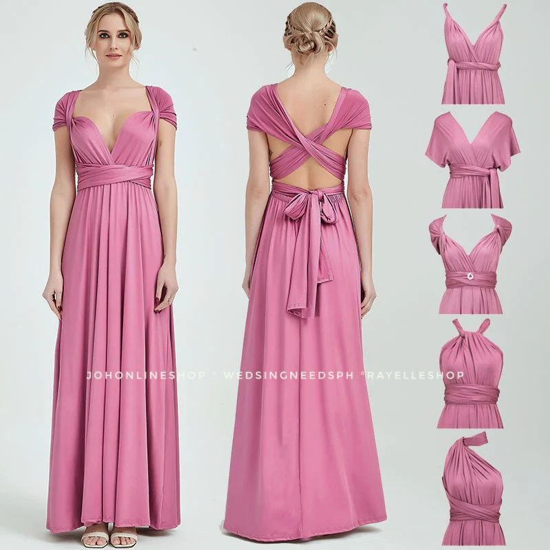 Rose pink outlet infinity dress