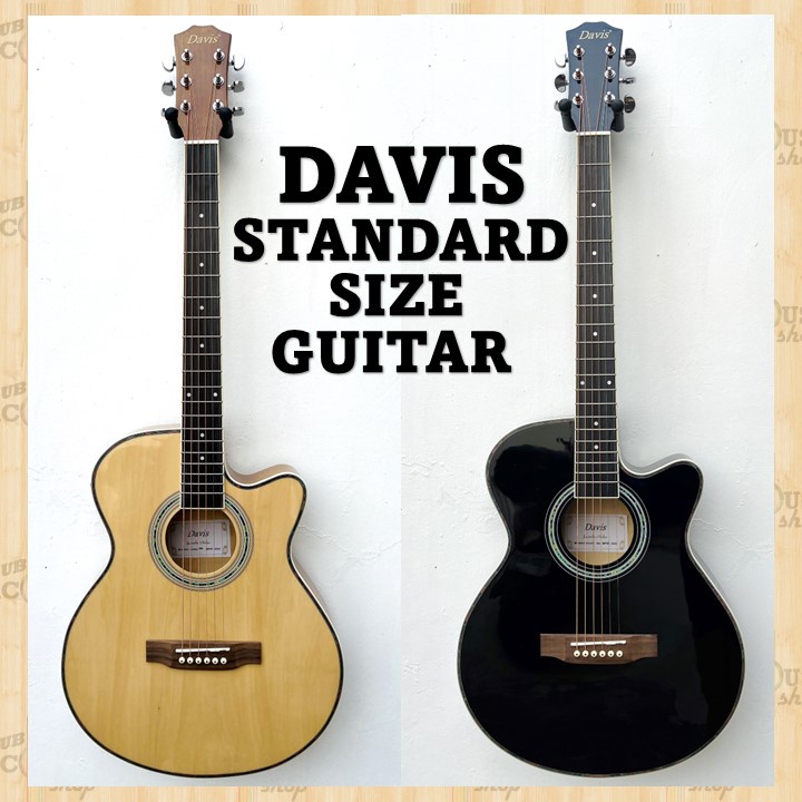 Davis Standard size 40inch Guitar (with or without pickup) Shopee