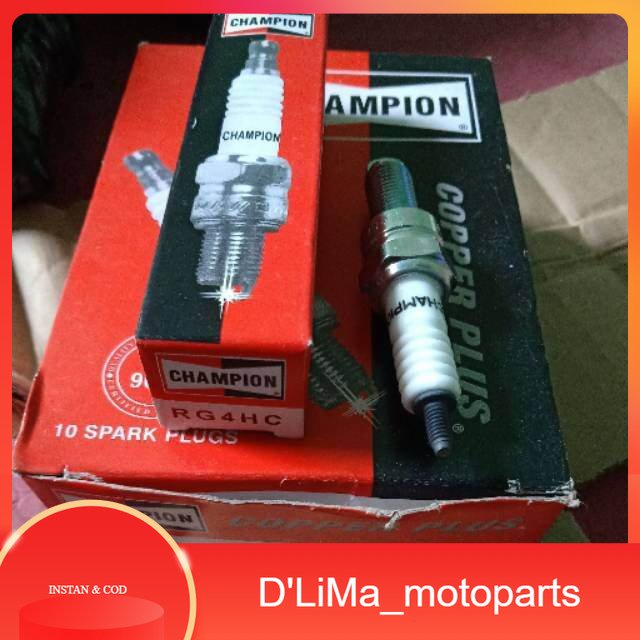 Champion Mio Supra RG4HC Spark Plug | Shopee Philippines