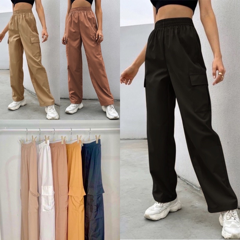 GINGER Cargo Trouser Pants with Side Pocket | Shopee Philippines