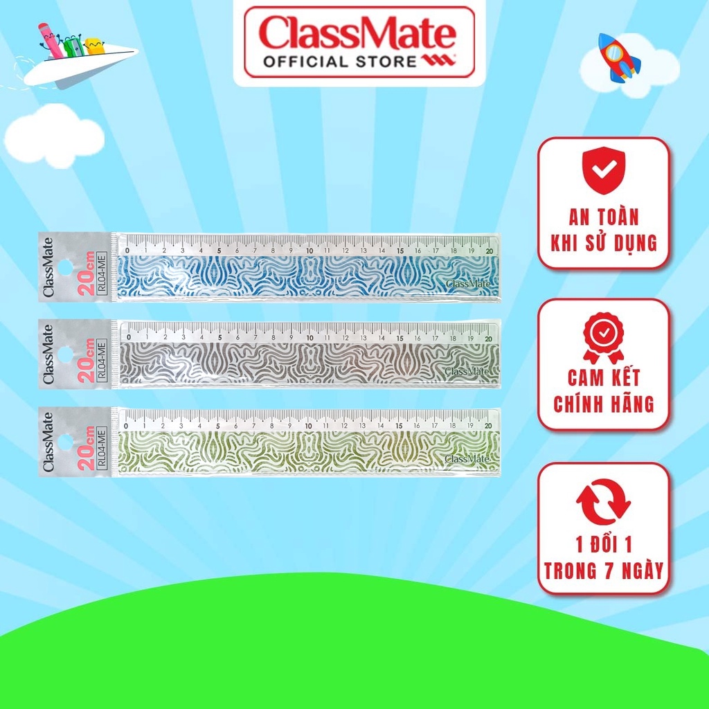 Classmate RL04ME Student Ruler (20cm) Shopee Philippines