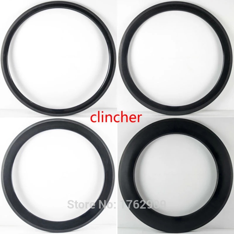 700C 50/60/88mm depth 25mm Width full Carbon bike rims Clincher Road ...