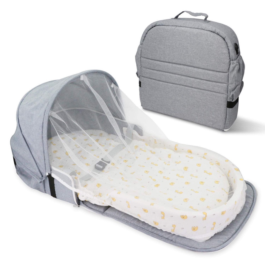 4 In 1 Portable Mummy Bag, Foldable Baby Bed, Infant Sleeper