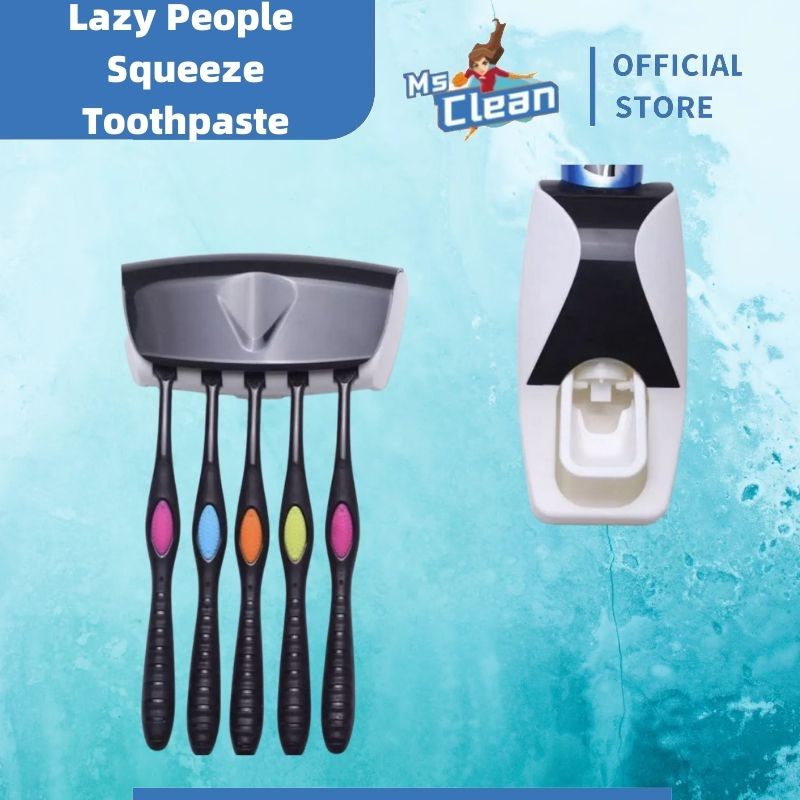 Ms Clean Toothpaste Dispenser Toothbrush Shopee Philippines
