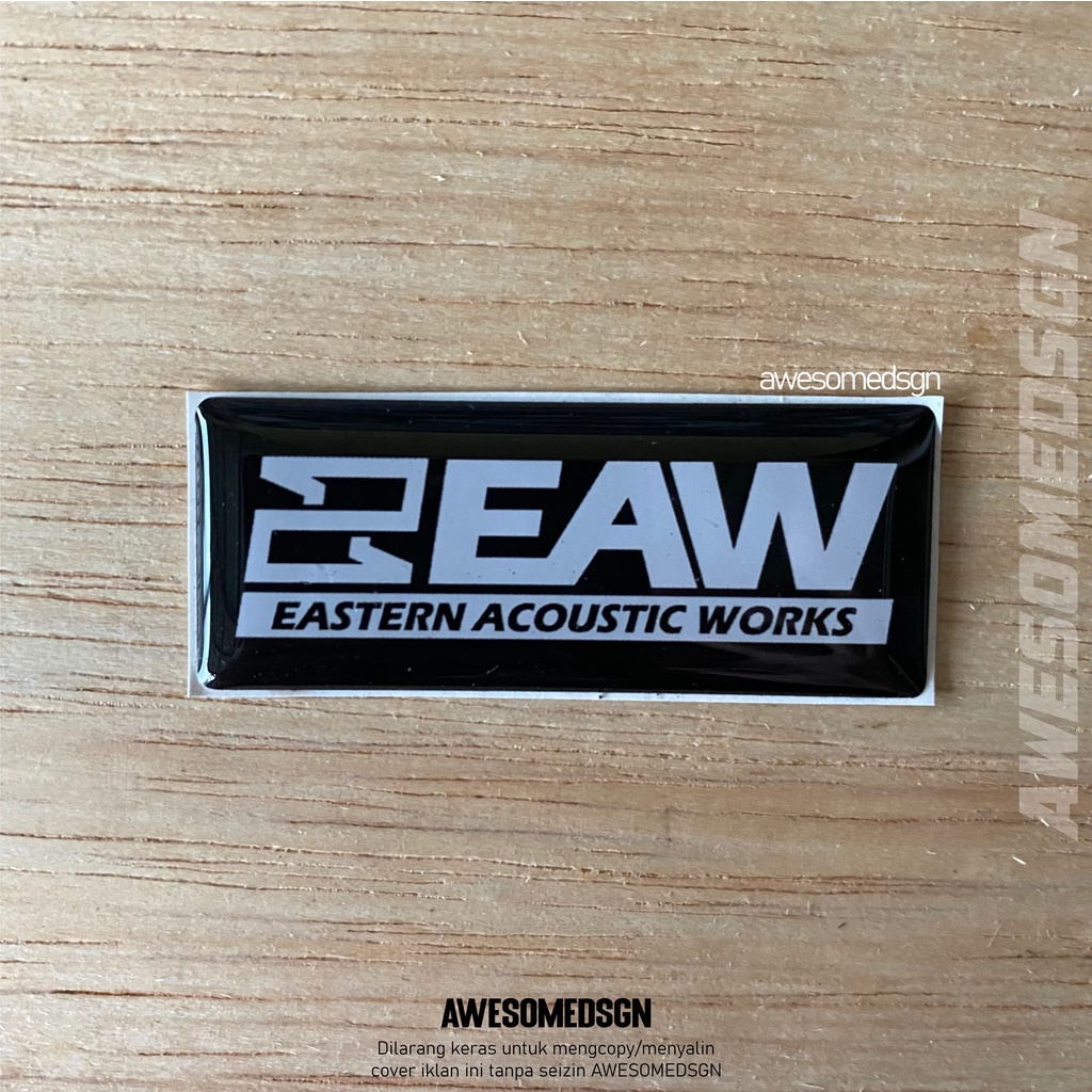 3d FLEXY SOUND EAW embossed STICKER EMBLEM | Shopee Philippines