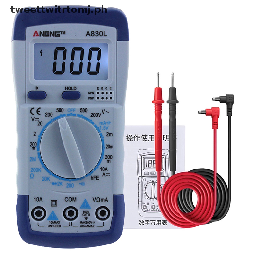 TRTOMJ LCD Digital Multimeter AC DC Voltage Diode Freguency Multitester