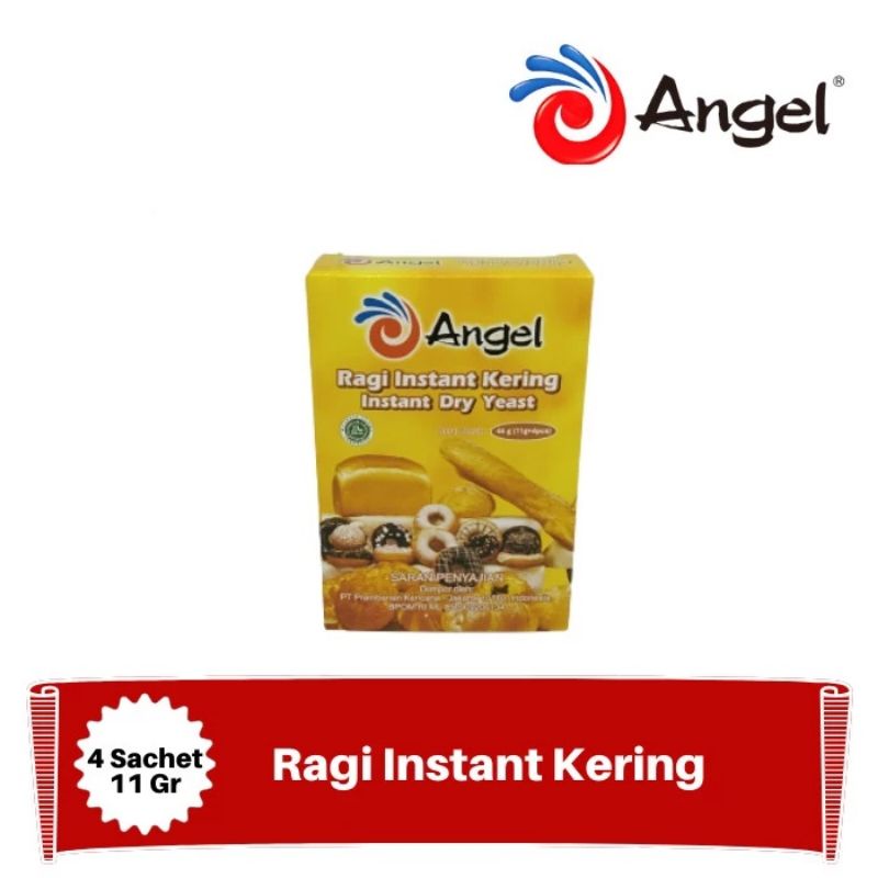 Angel YEAST INSTANT DRY YEAST SACHET 11 Grams (1 PACK Of 4 Sachets