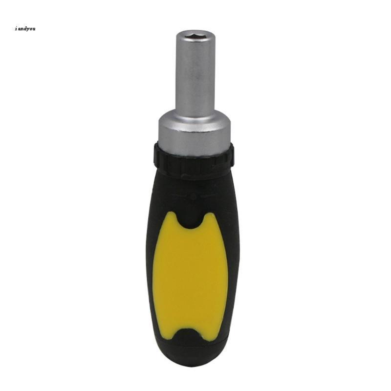 Durable Ratchet Screwdriver Handle without Bits 1/4